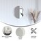 Flash Furniture 16" Round Silver Metal Framed Accent Wall Mirror HFKHD-6GD-CRE8-891315-GG - alternate 5